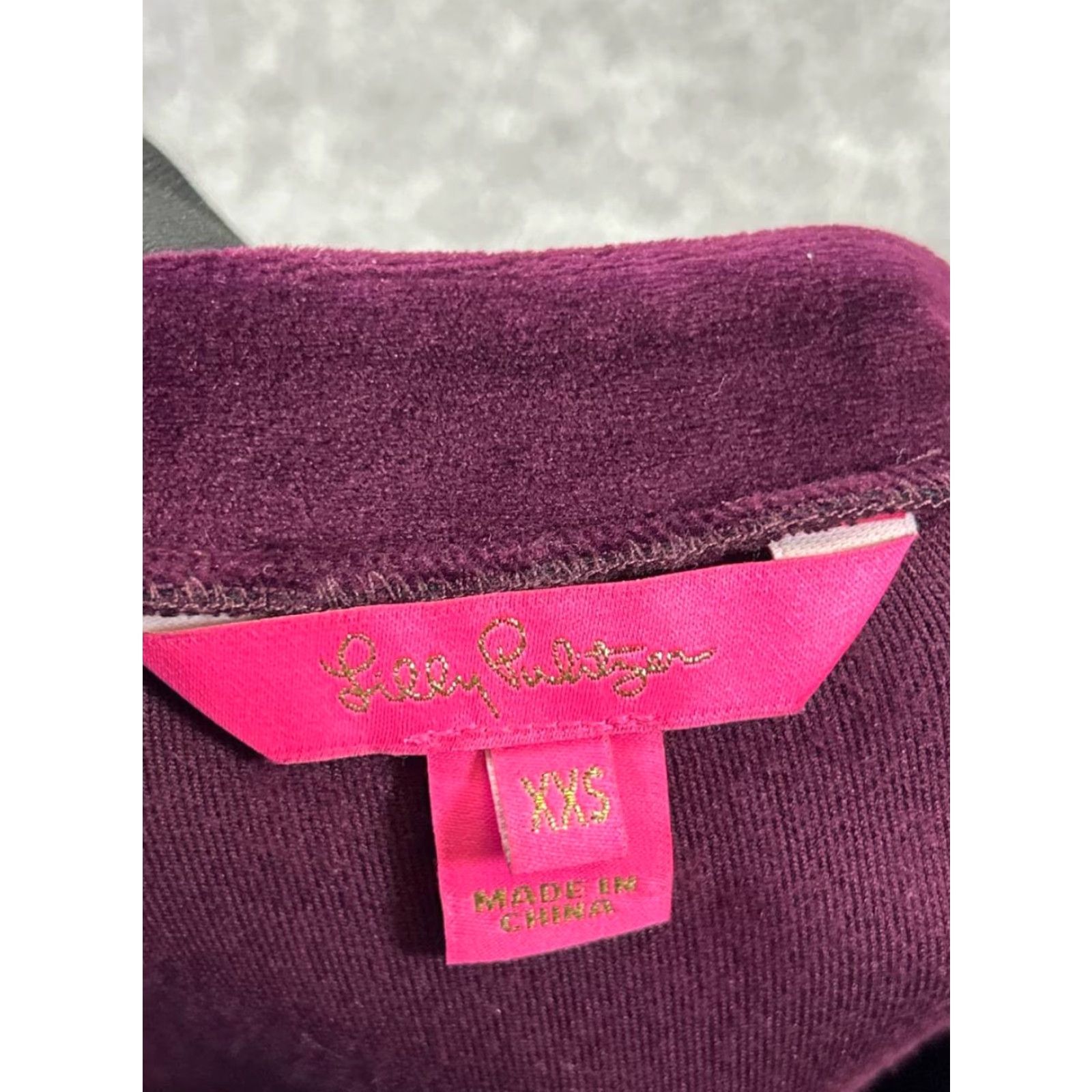 Lilly Pulitzer Lilly Pulitzer Romper Womens Xxs Purple Velvet Wrap Size 24" / US 00 / IT 34 - 3 Thumbnail