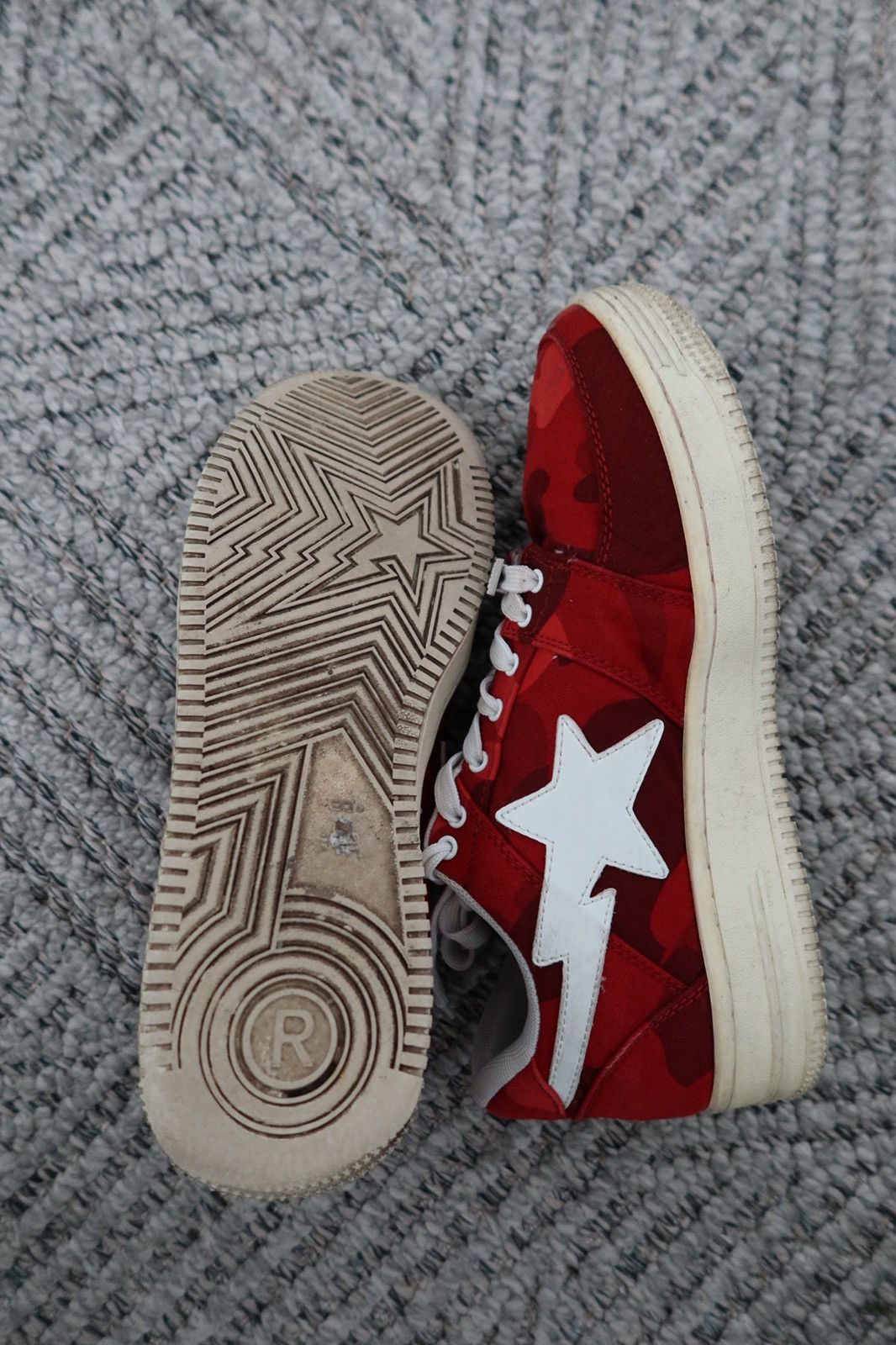 Bape Red Camo Bapestas Size US 9 / EU 42 - 5 Thumbnail
