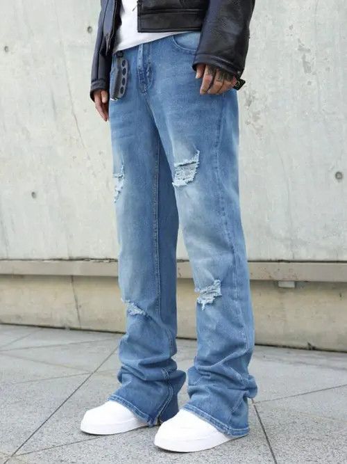 Japanese Brand Fujita x Aoshi Stacked denim jeans DRIP Size US 32 / EU 48 - 8 Thumbnail