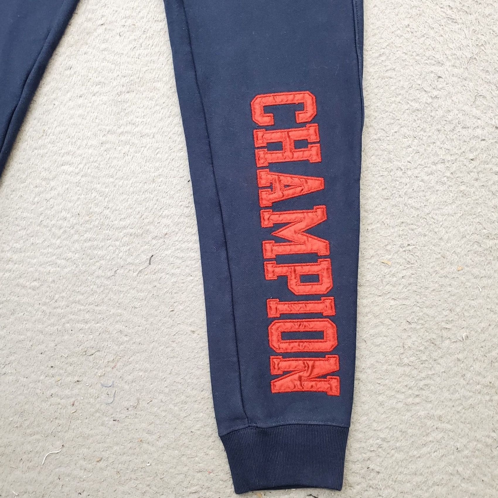 Champion Champion Women's XS Blue Jogger Pants - Fleece Lined Reverse Weave, Elastic Waist, Pockets, 29.25" Inseam, Tapered Leg, Cotton, Casual Activewear Size 26" / US 2 / IT 38 - 3 Thumbnail
