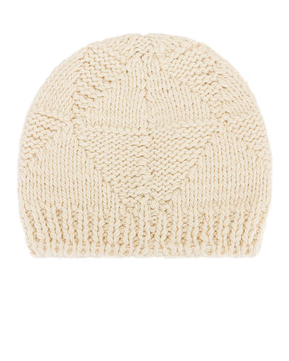 Bottega Veneta o1loc1c0824 Size: L / 667657 Beanie Handknit Wool in Chalk Size ONE SIZE - 2 Thumbnail