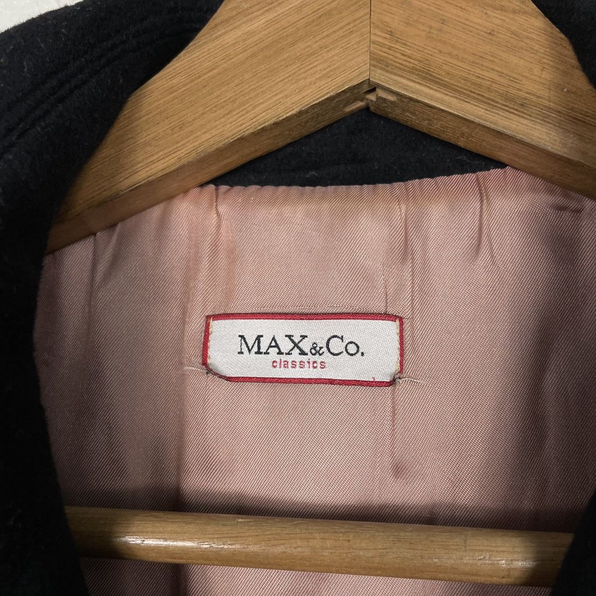 MAX&Co. Max & Co Women Black Overcoat Made In Italy Size S / US 4 / IT 40 - 16 Thumbnail