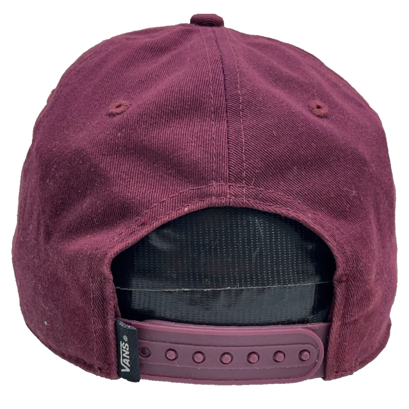 Vans VANS Hat Cap Snapback Maroon Red Skateboard Surf Spell Out Retro Flat Bill Men One Size Red Retro Snapback Hat Size ONE SIZE - 5 Thumbnail