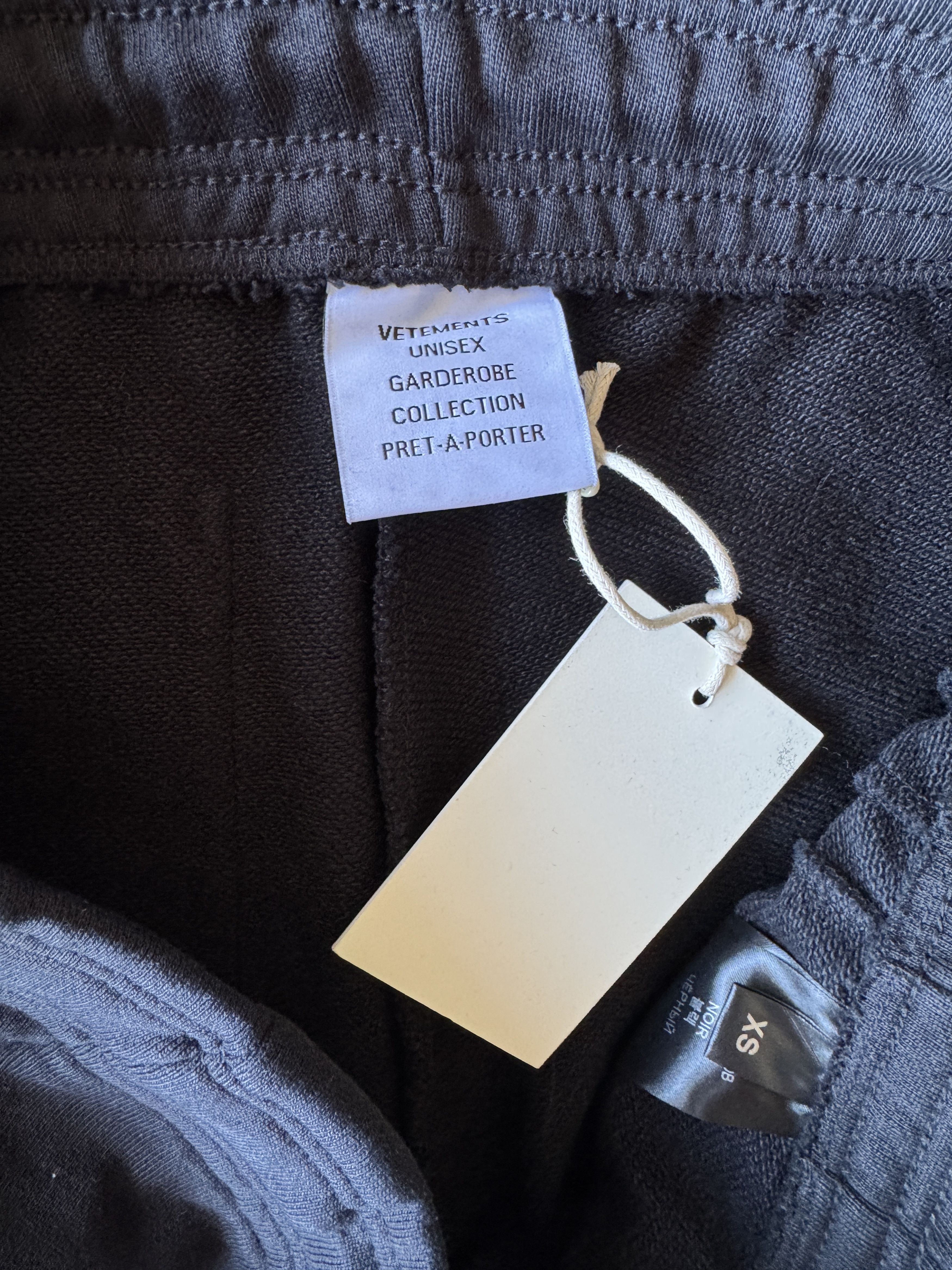 Vetements Wide Leg Panelled Cotton Blend Jersey Sweatpants Size US 30 / EU 46 - 19 Thumbnail