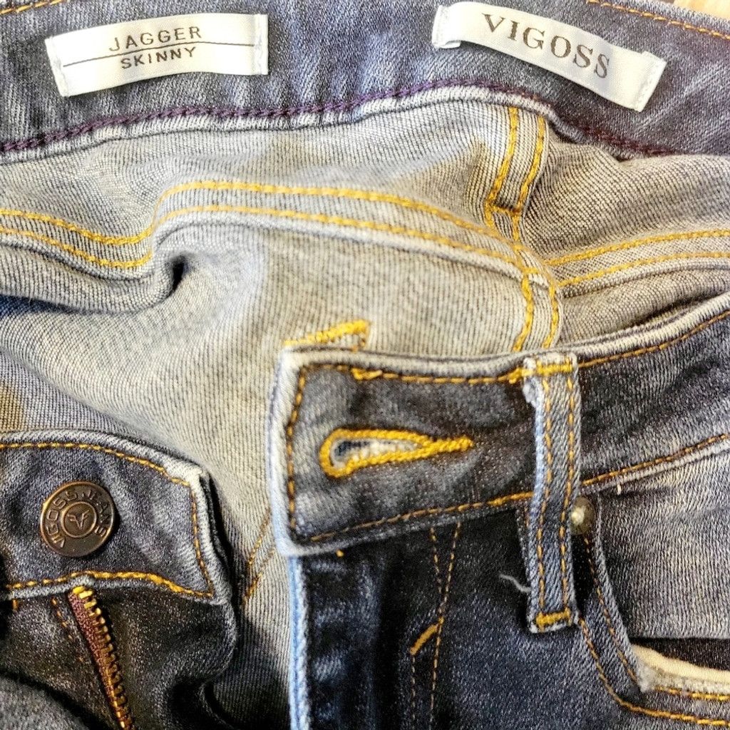 Other Vigoss Jagger Skinny Blue Distressed Women's Jeans Sz 26/27 Size 26" / US 2 / IT 38 - 5 Thumbnail