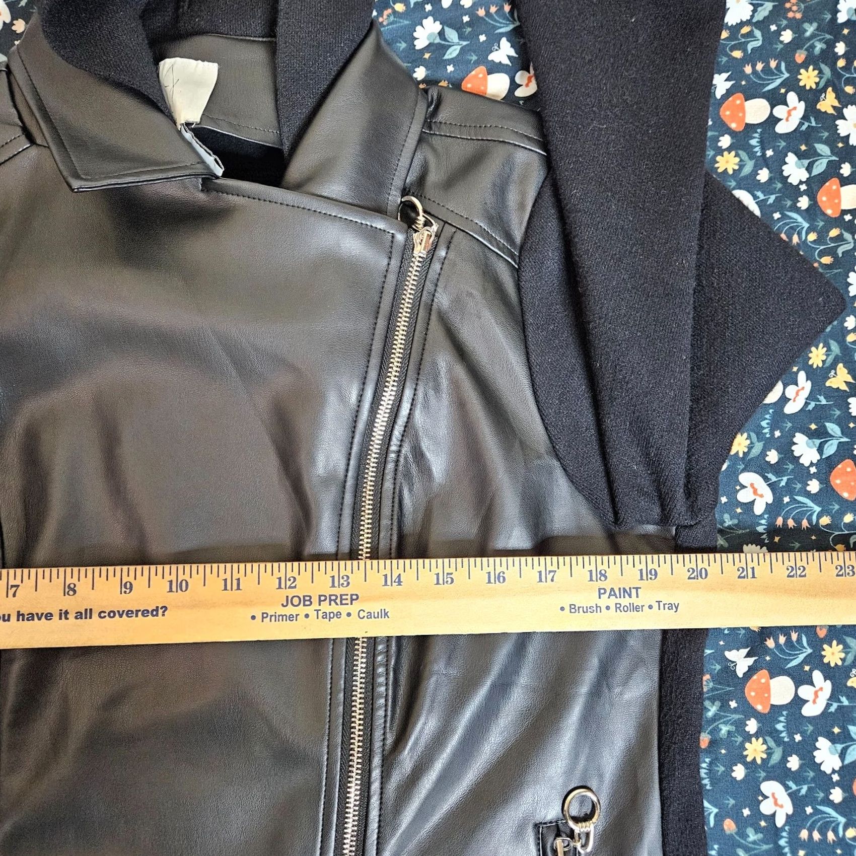Joie JOIE Jacket Women’s Black Faux Leather Outer Shell Size M Regular Lightweight Polyester Zip Long Sleeve Solid Jacket Women Size M / US 6-8 / IT 42-44 - 3 Thumbnail