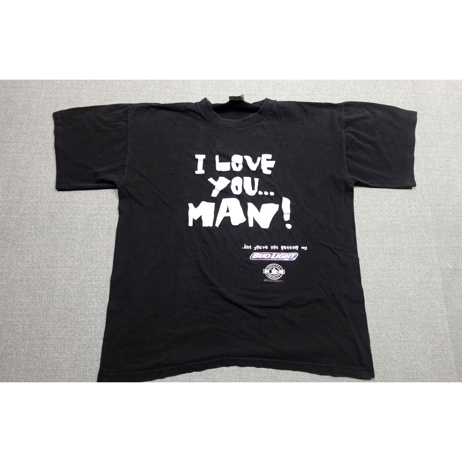 Vintage VINTAGE Bud Light Shirt Mens Large Black I Love You Man 90s Stanley Desantis Size US L / EU 52-54 / 3 - 4 Thumbnail