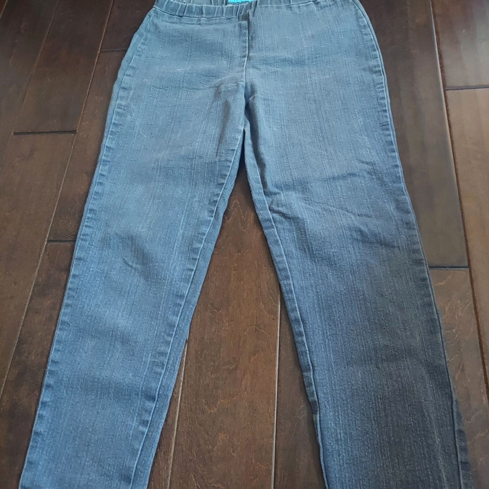 Vintage Jeanbay Jeans Women's Skinny Pull Up Heather Gray Size S Regular - Gray, Cotton Polyester Spandex - B755 Size 28" / US 6 / IT 42 - 4 Thumbnail