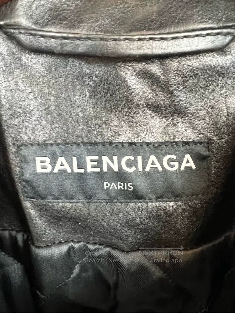 Balenciaga Balenciaga Leather Jacket Size US S / EU 44-46 / 1 - 4 Thumbnail