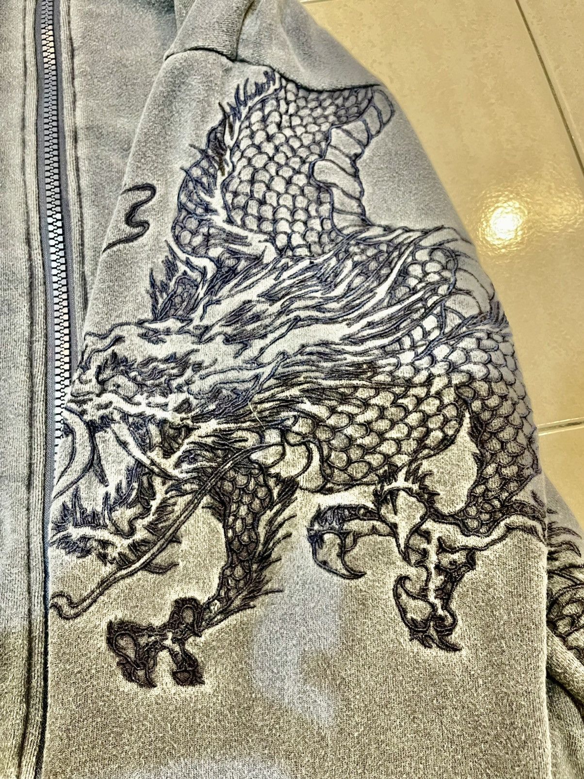 Vintage 🔥VINTAGE🔥EMBORIDERY DRAGON HOODIE Size US L / EU 52-54 / 3 - 3 Thumbnail