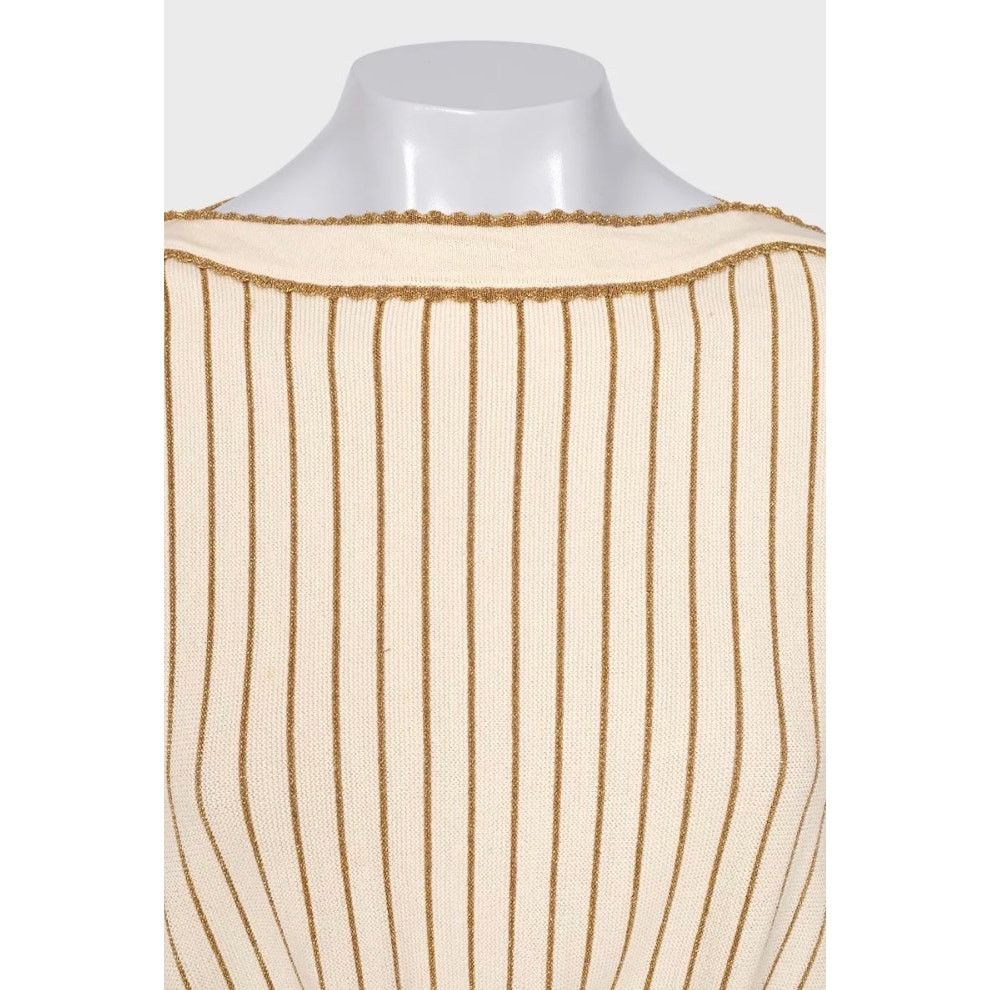 Gucci Gucci Gold Stripe Dress Size XS Size XS / US 0-2 / IT 36-38 - 4 Thumbnail