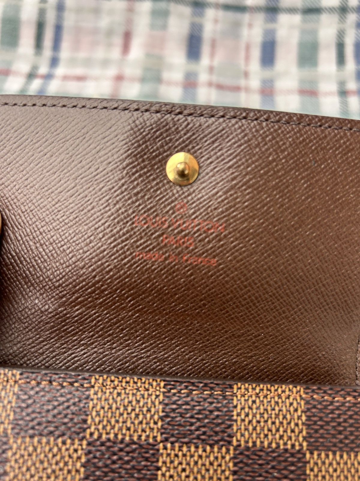 Louis Vuitton Authentic Louis Vuitton Damier Ebene Elise Wallet Size ONE SIZE - 8 Thumbnail