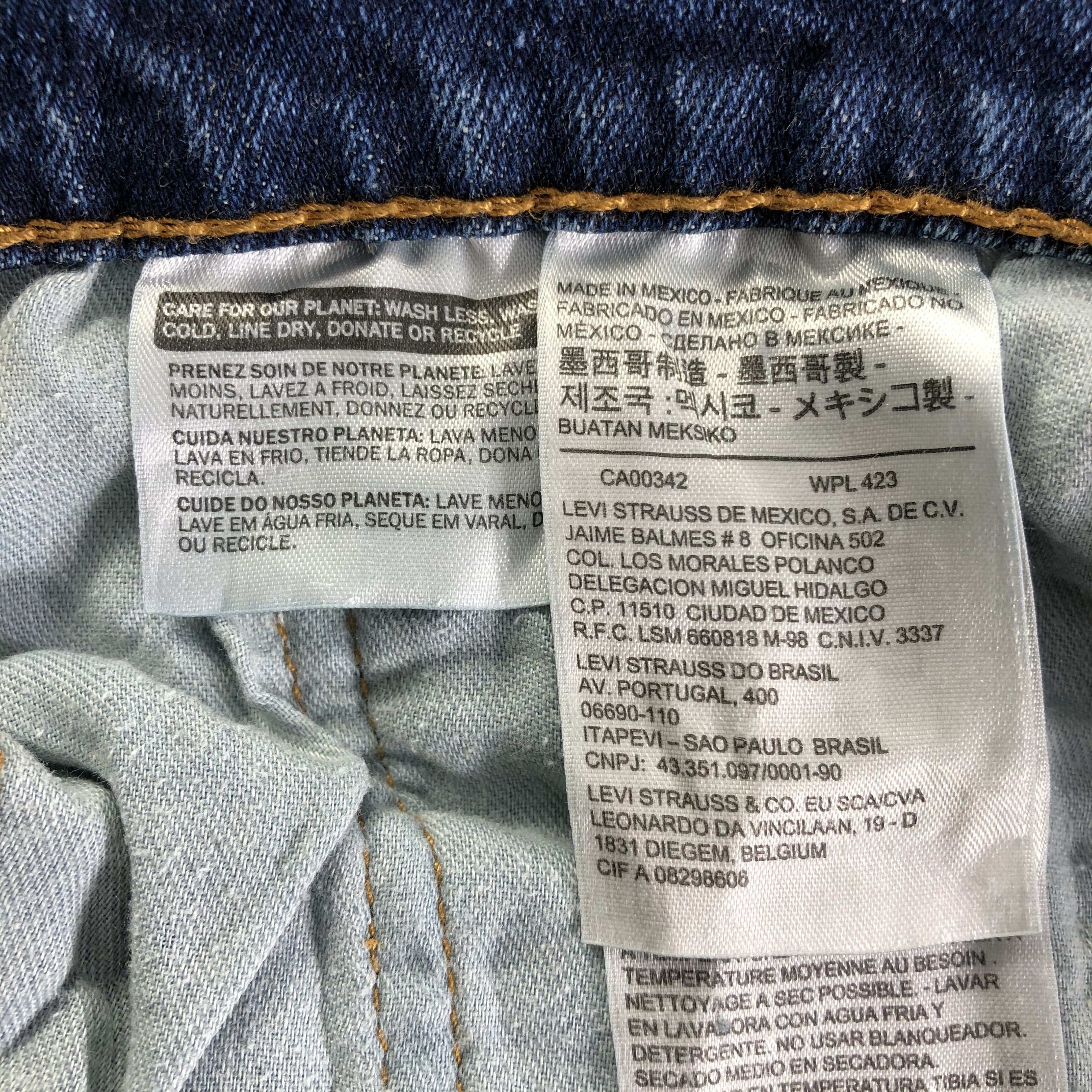 Levi's Vintage Blue Wash Levis 514 Jeans-J4320 Size US 40 / EU 56 - 10 Thumbnail