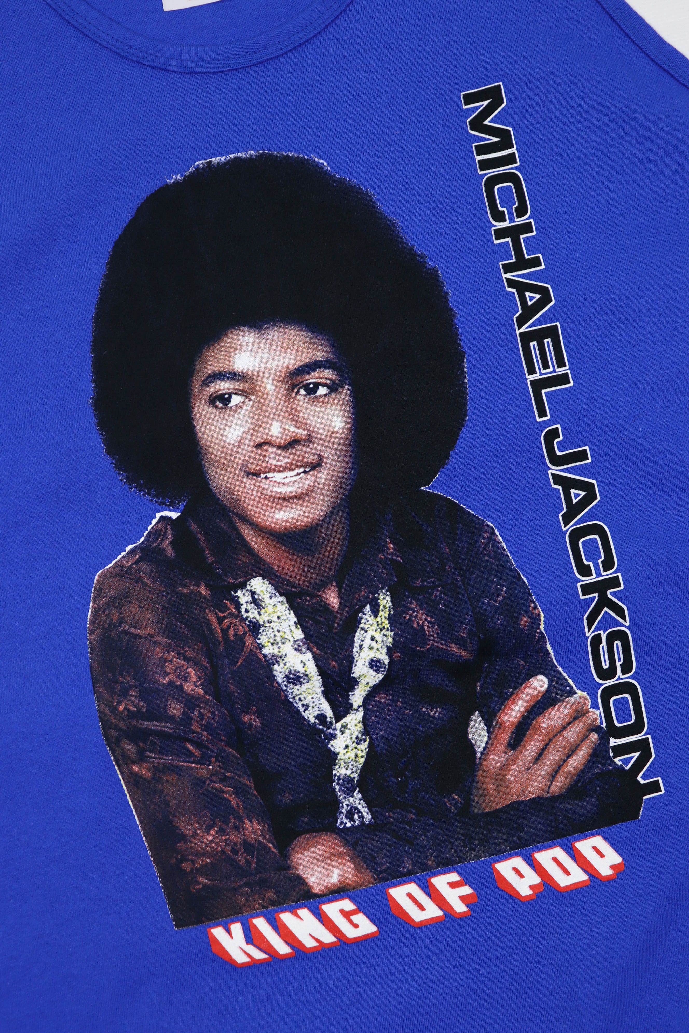 Vintage 90s Vintage Michael Jackson King of Pop Graphics Tank Top Size US XL / EU 56 / 4 - 4 Thumbnail