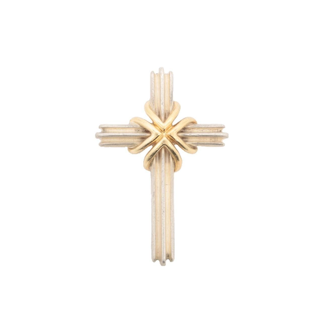 Tiffany & Co. Tiffany & Co. Signature Cross Pendant Silver and 18k Gold Size ONE SIZE - 1 Thumbnail