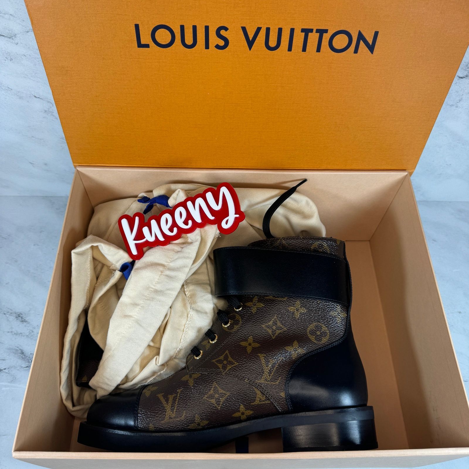 Louis Vuitton Louis Vuitton Monogram Wonderland Flat Ranger Boots 39.5 New Size US 8.5 / IT 38.5 - 2 Thumbnail