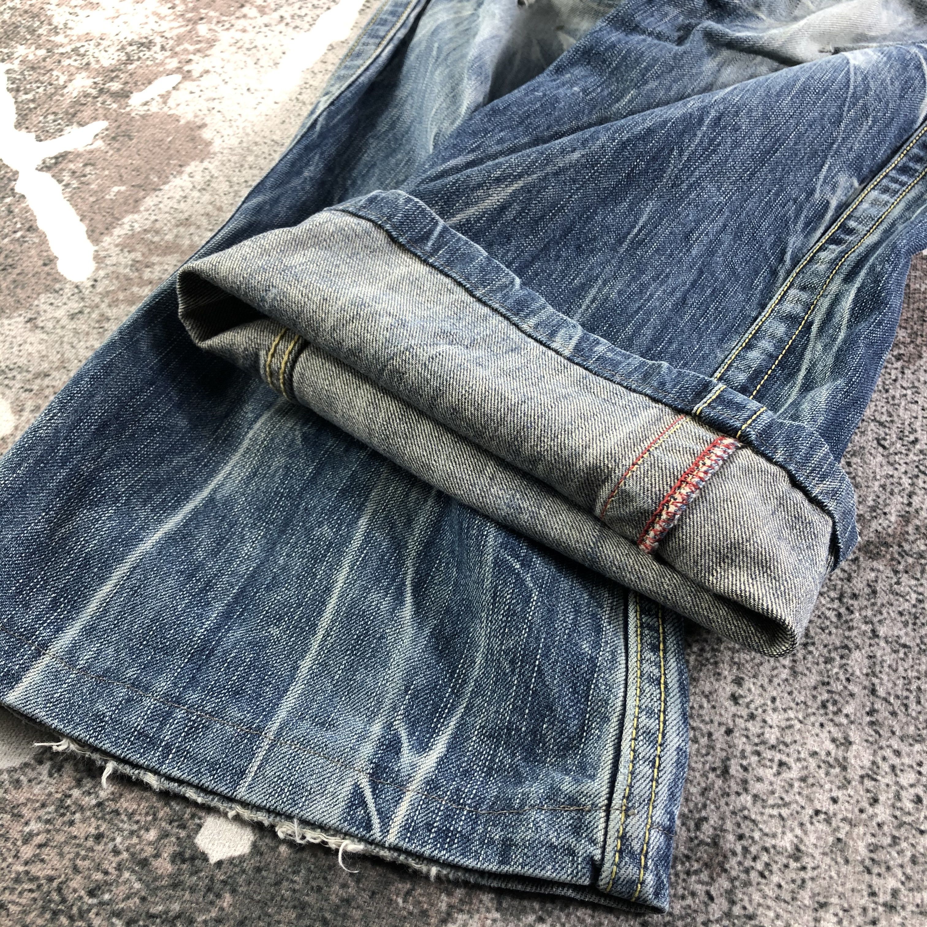 Japanese Brand Blue Way Jeans Flare Denim KJ2220 Size US 30 / EU 46 - 6 Thumbnail