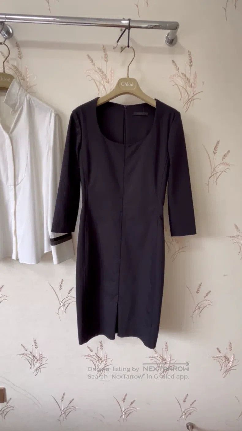 The Row The row Dark Blue Long Sleeve Dress Size S / US 4 / IT 40 - 1 Thumbnail