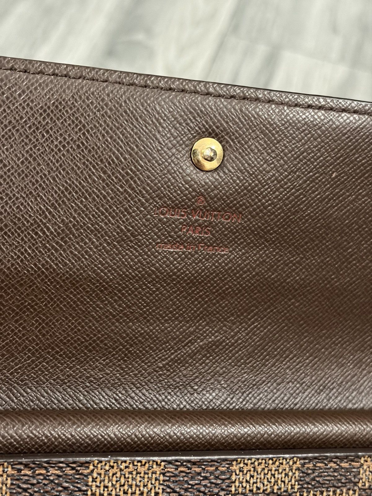 Louis Vuitton Louis Vuitton Damier Ebene Brown Check Trifold Wallet Size ONE SIZE - 5 Thumbnail