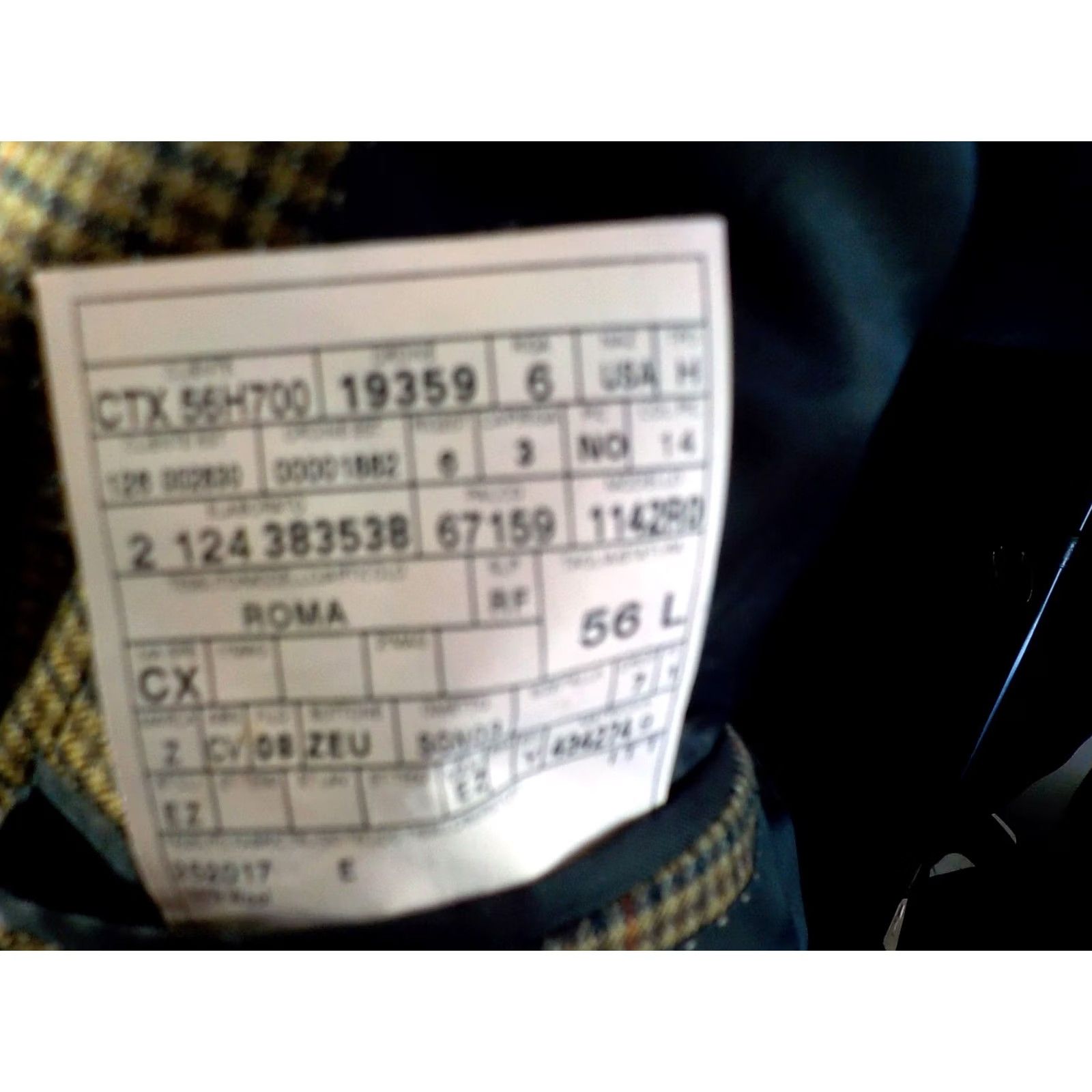 Ermenegildo Zegna VINTAGE Ermenegildo Zegna Blazer Jacket / Coat 3 Button 46L Wool Plaid Double-Breasted Long Mens Size 46R - 7 Thumbnail