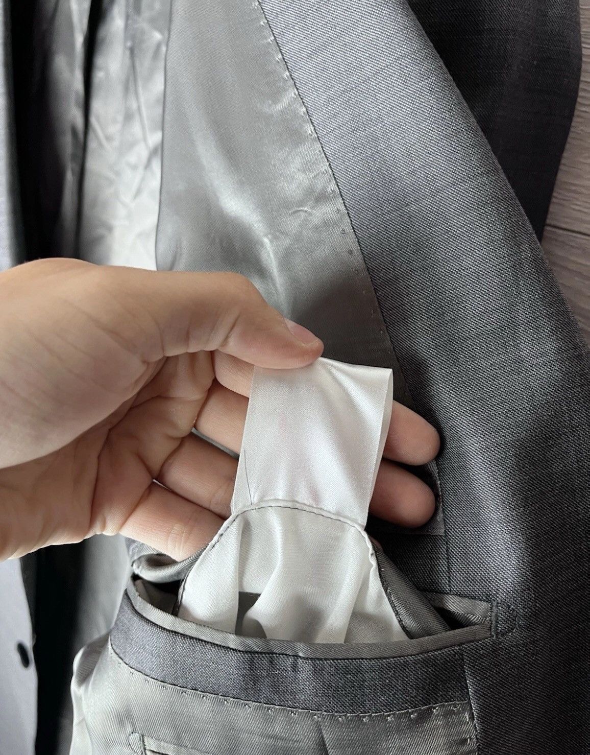 Ermenegildo Zegna MENS VINTAGE BLAZER ERMENEGILDO ZEGHA woven in Italy 🇮🇹 Size 38L - 10 Thumbnail