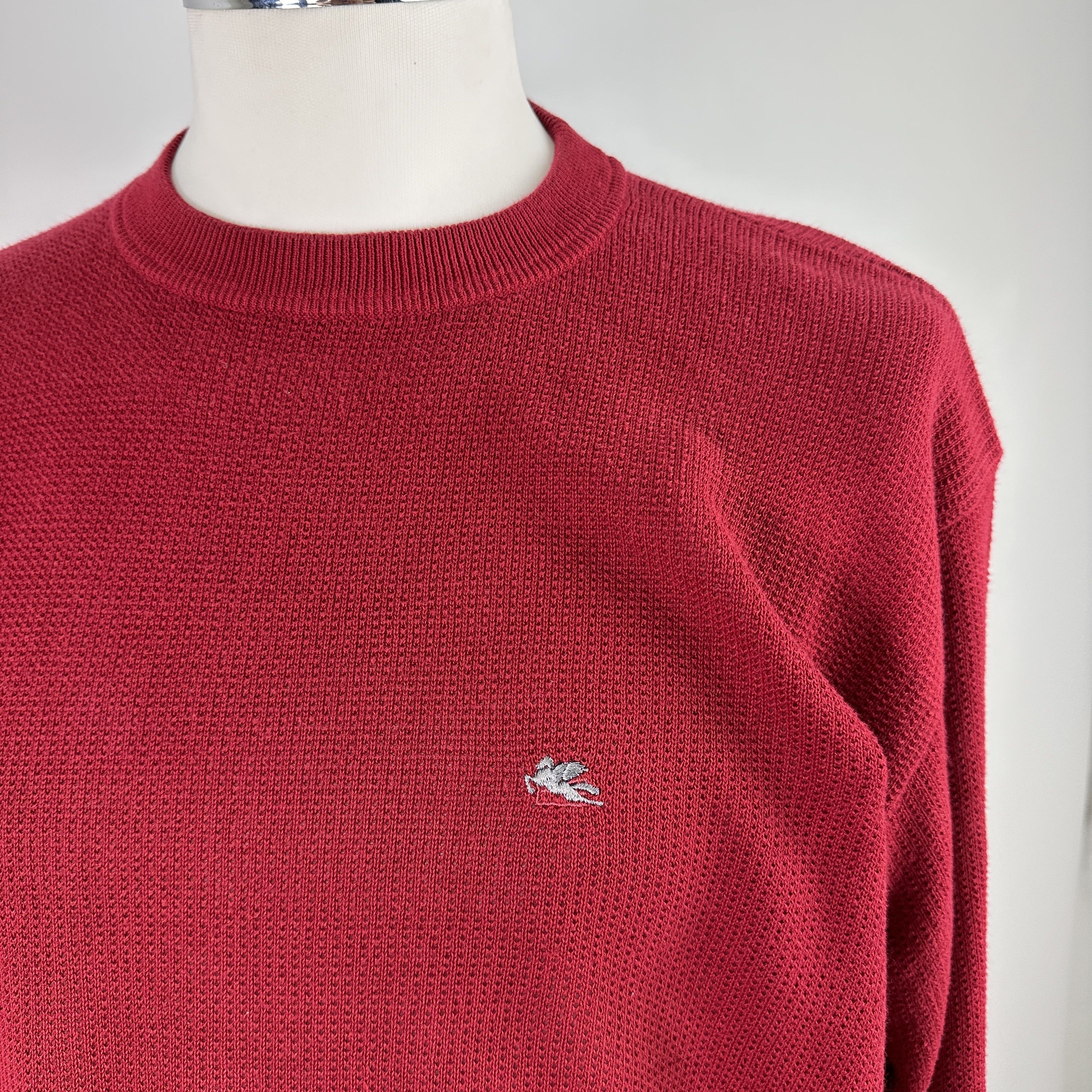 Etro Maglioncino Etro Milano Cotone Logo Ricamato – XL Size US XL / EU 56 / 4 - 11 Thumbnail