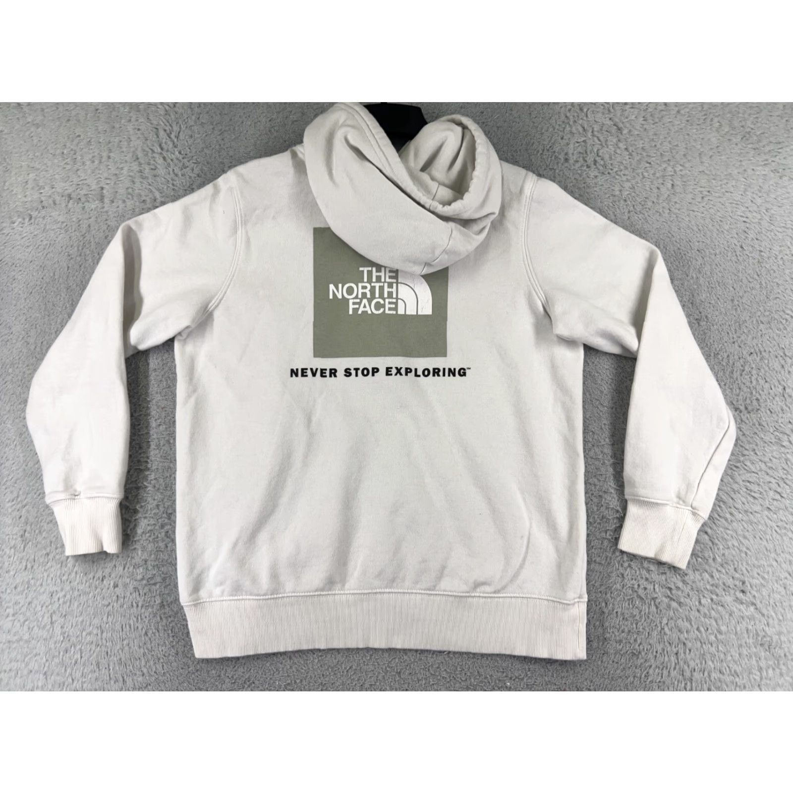 The North Face The North Face Hoodie Womens Medium White Activewear Pullover Cotton Drawstring Long Sleeve Logo Size M / US 6-8 / IT 42-44 - 2 Thumbnail