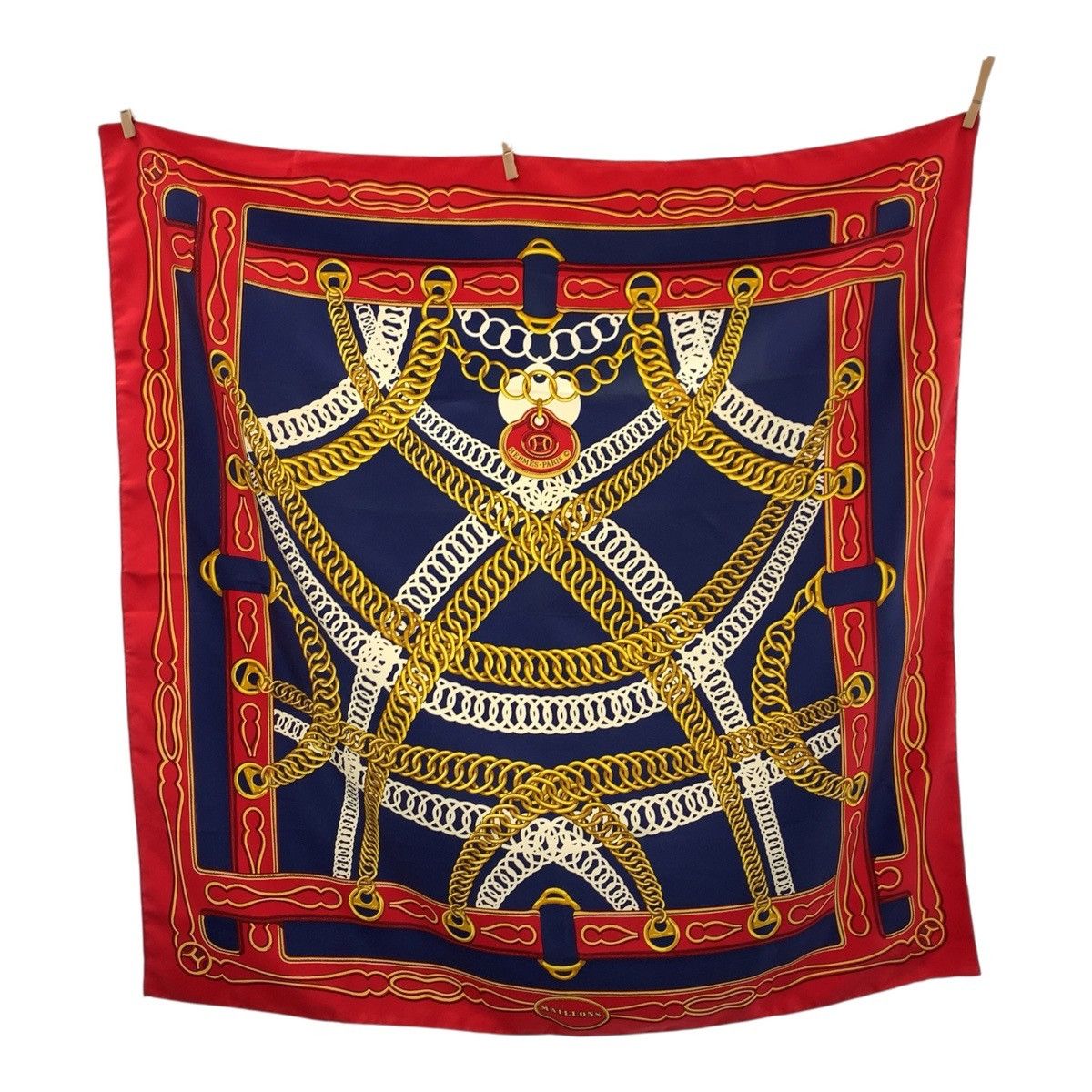 Hermes Hermes Hermes MAILLONS Silk Scarf Others Scarf DUTY FREE for USA Size ONE SIZE - 1 Thumbnail