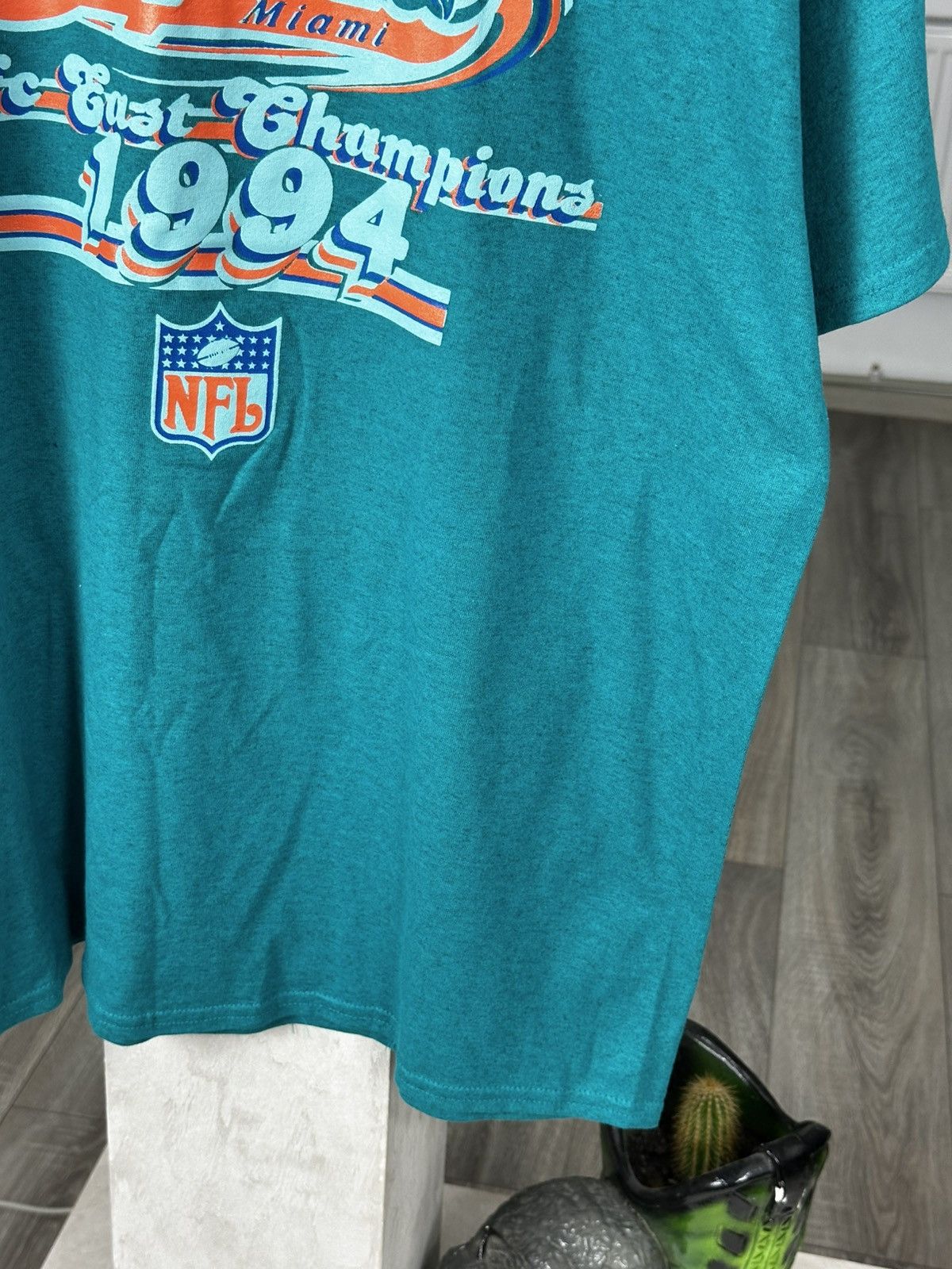 NFL Vintage 90s NFLP Miami Dolphins 1994 T Shirt Size US XL / EU 56 / 4 - 6 Thumbnail