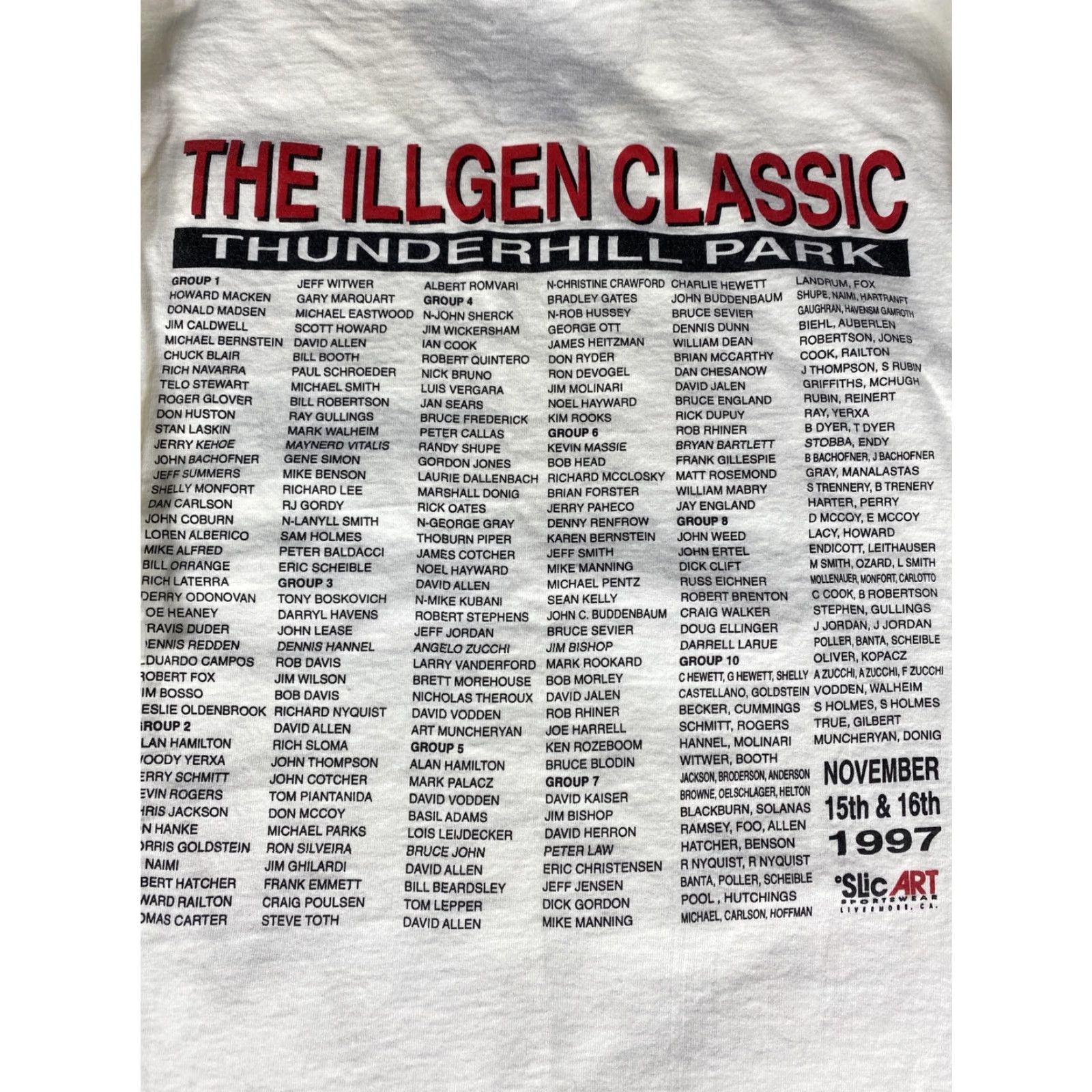 Vintage VINTAGE 1997 RDC Illgen Regional Enduro T Shirt L San Francisco Car Club Shirt Mens Size US L / EU 52-54 / 3 - 7 Thumbnail