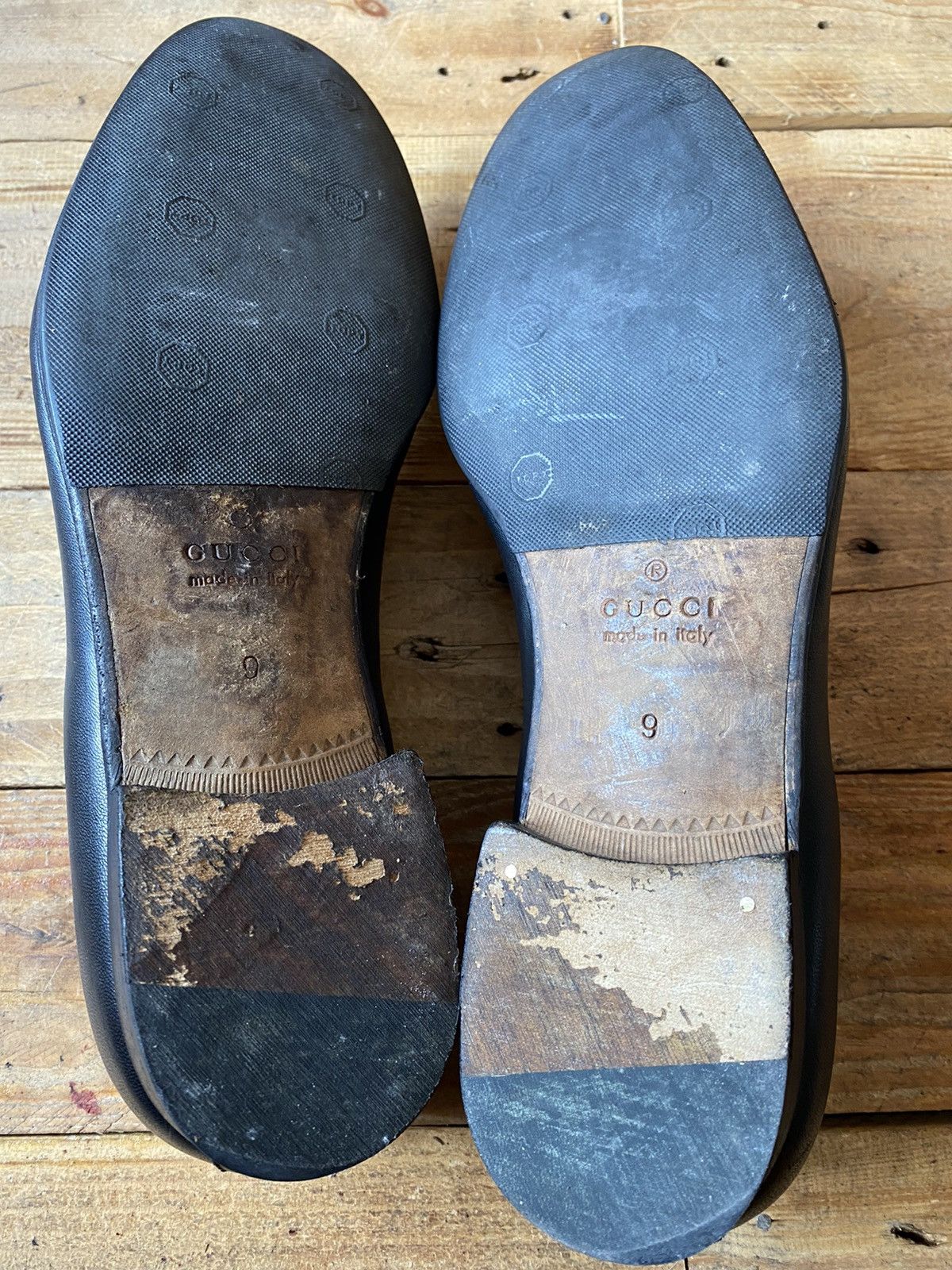 Gucci Gucci horsebit GG logo black leather loafers uk sz 9 US10 Size US 10 / EU 43 - 7 Thumbnail