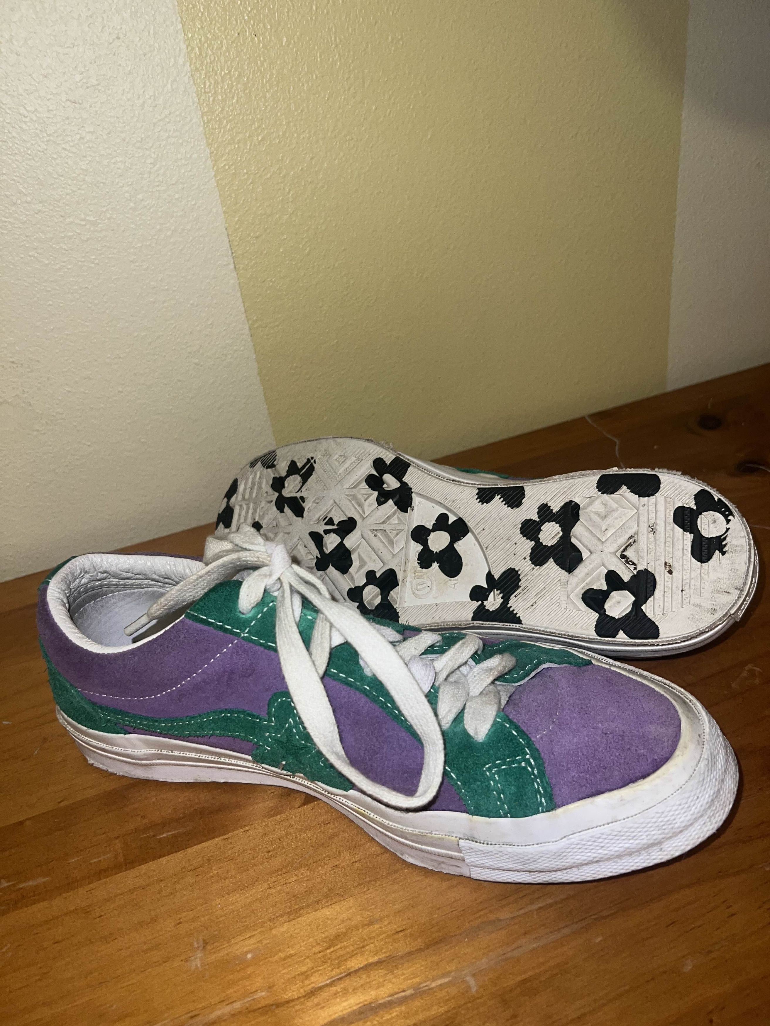 Converse × Golf le Fleur Golf le Fluer x Converse Purple and Green Size US 8 / EU 41 - 3 Thumbnail