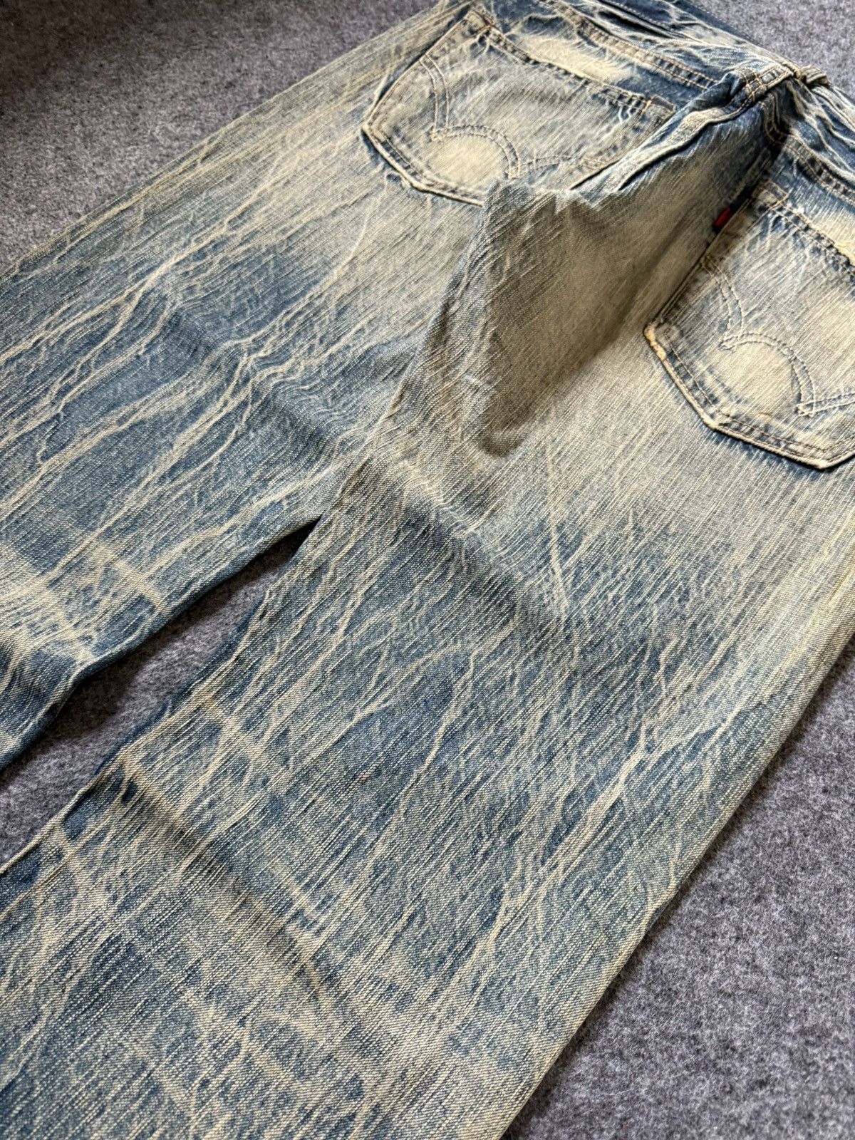 Edwin Vintage EDWIN 503 Faded Mud Wash Loose Jeans Size US 32 / EU 48 - 12 Thumbnail