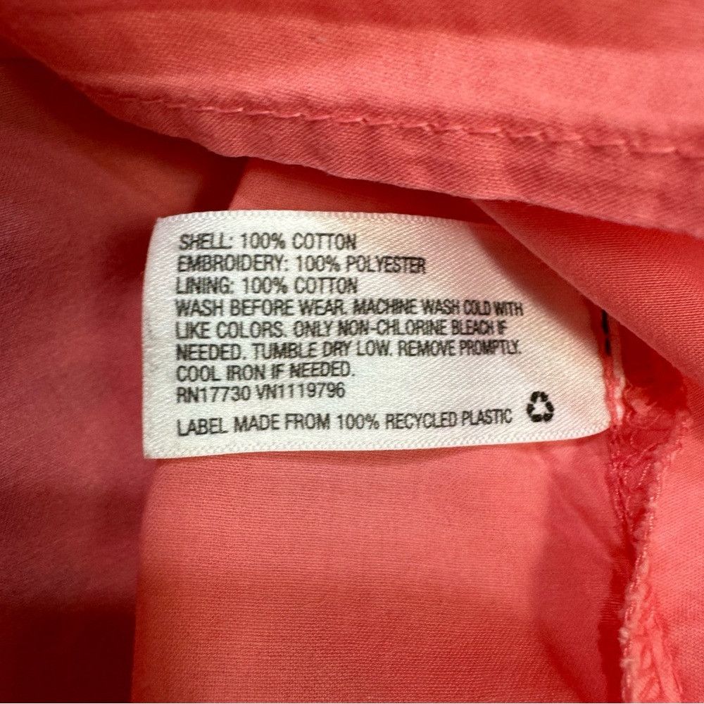 Other Cat & Jack Cotton Eyelet Orange Skirt Size L 10/12 Size 24" / US 00 / IT 34 - 5 Thumbnail