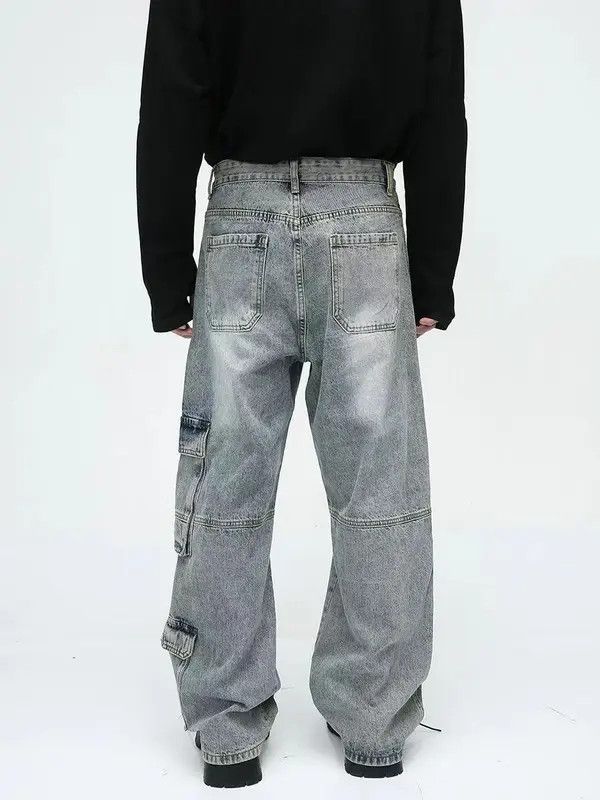 Japanese Brand × Jean Retro baggy cargo jeans with big pockets Size US 32 / EU 48 - 4 Thumbnail