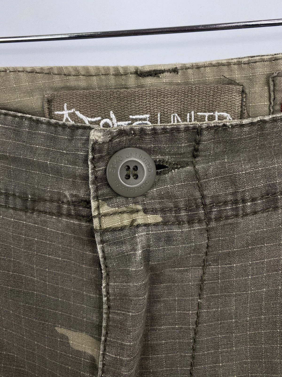 Ecko Unltd. 🇺🇸 Vintage 90s Ecko Unlimited Rap Japan Military Cargo Shorts Size US 34 / EU 50 - 7 Thumbnail