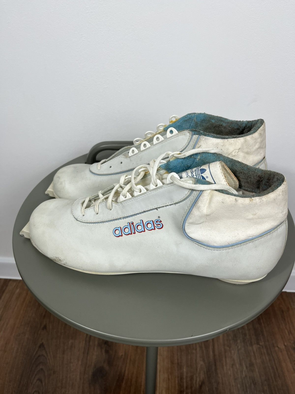 Adidas Vintage Adidas Yugoslavia White Leather Speed Skating Boots Size US 11 / EU 44 - 6 Thumbnail
