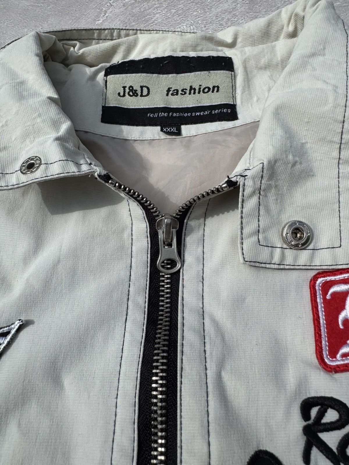 Vintage Vintage Harrison Gibson Y2k Distressed Racing Jacket Size US XL / EU 56 / 4 - 12 Thumbnail