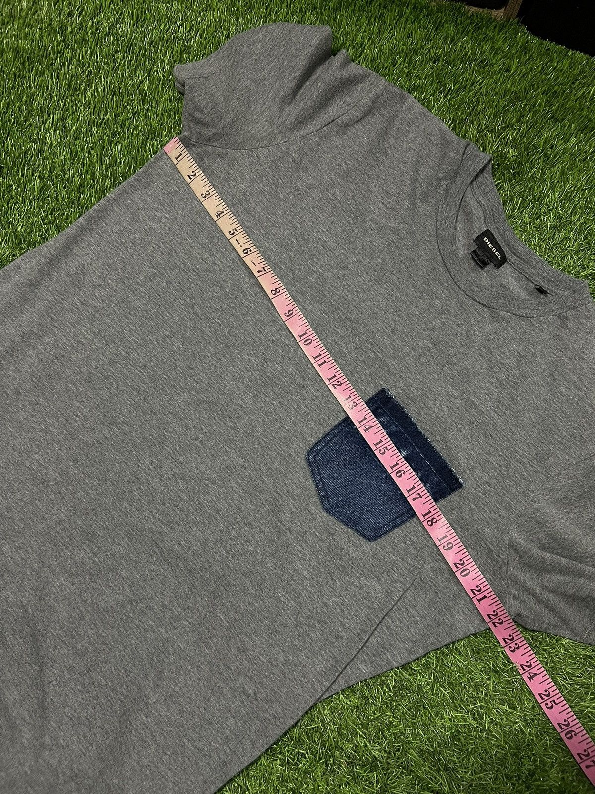 Diesel × Vintage Diesel Denim Pocket T Shirt Y2k Size US L / EU 52-54 / 3 - 8 Thumbnail