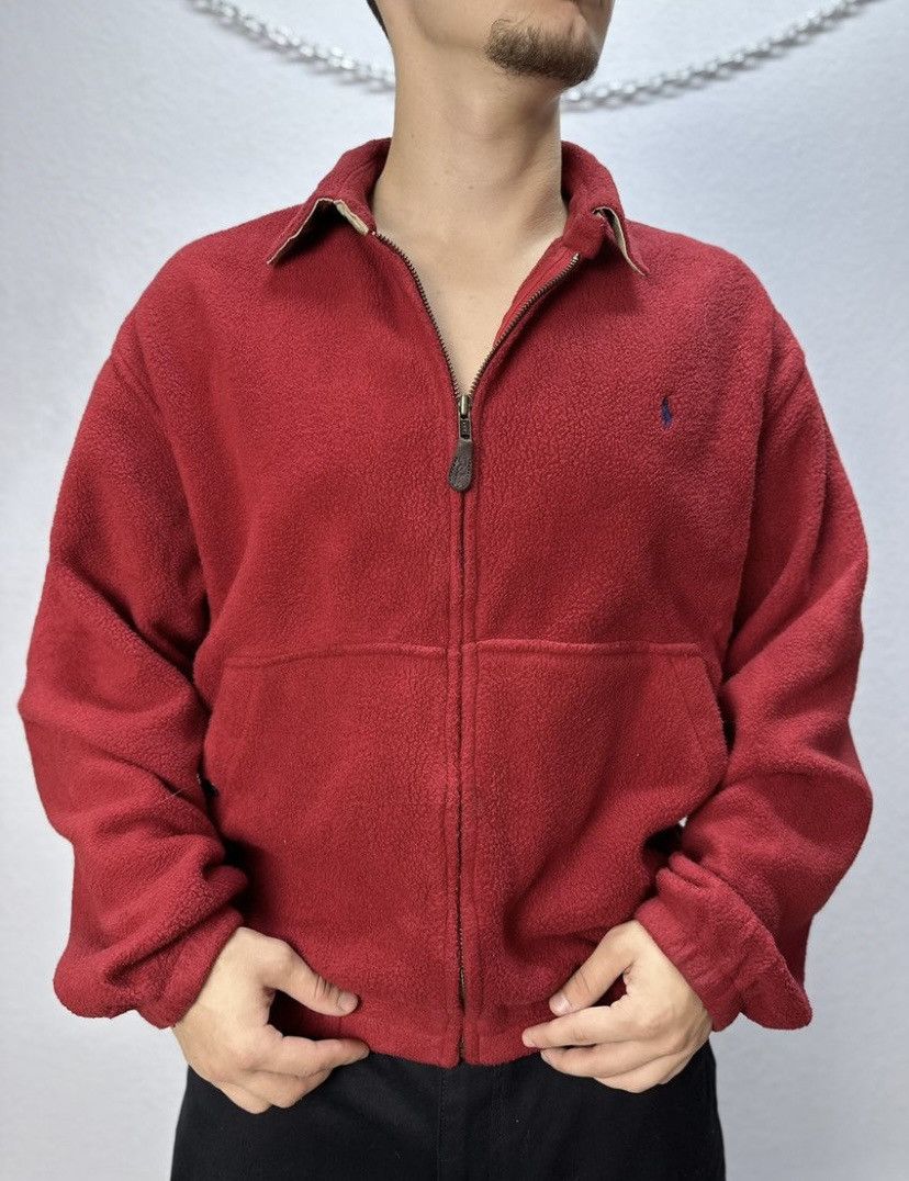 Polo Ralph Lauren Polo Ralph Lauren Vintage Fleece Jacket Full Zip Distressed Size US M / EU 48-50 / 2 - 3 Thumbnail