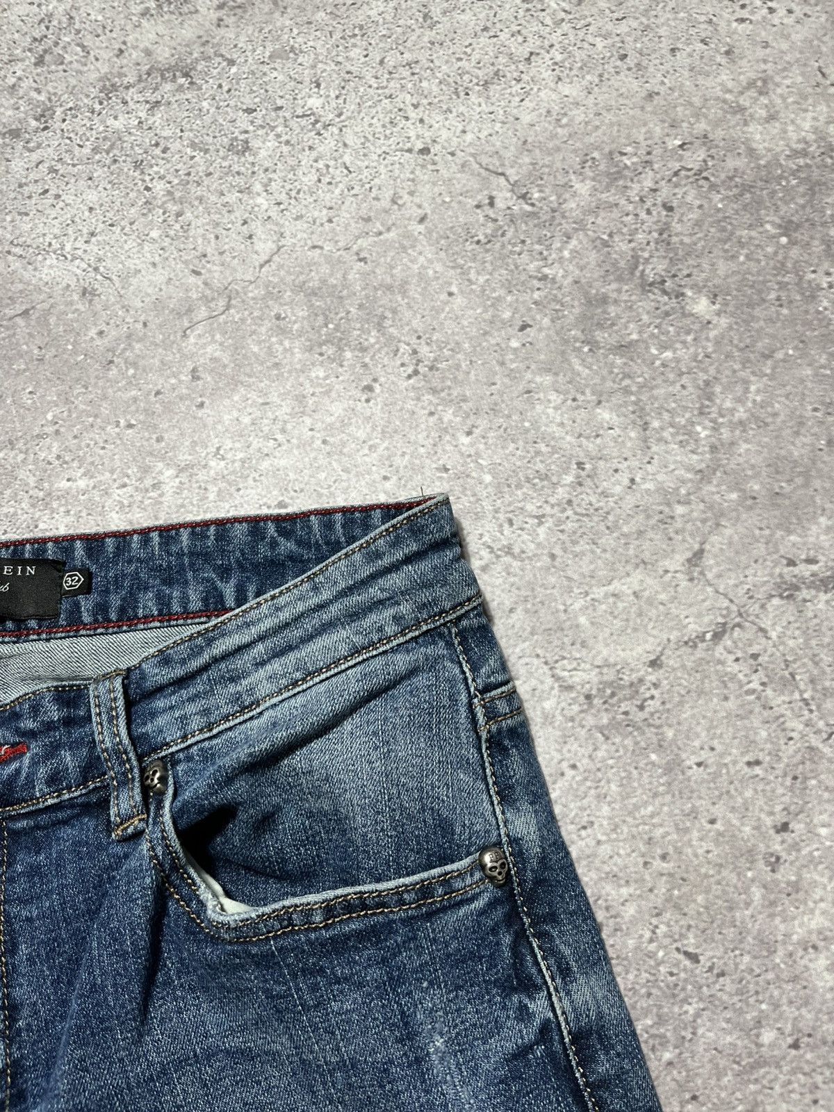 Philipp Plein Philipp Plein Cowboy ILLegal Fight Club Straight Cut Jeans Size US 32 / EU 48 - 9 Thumbnail