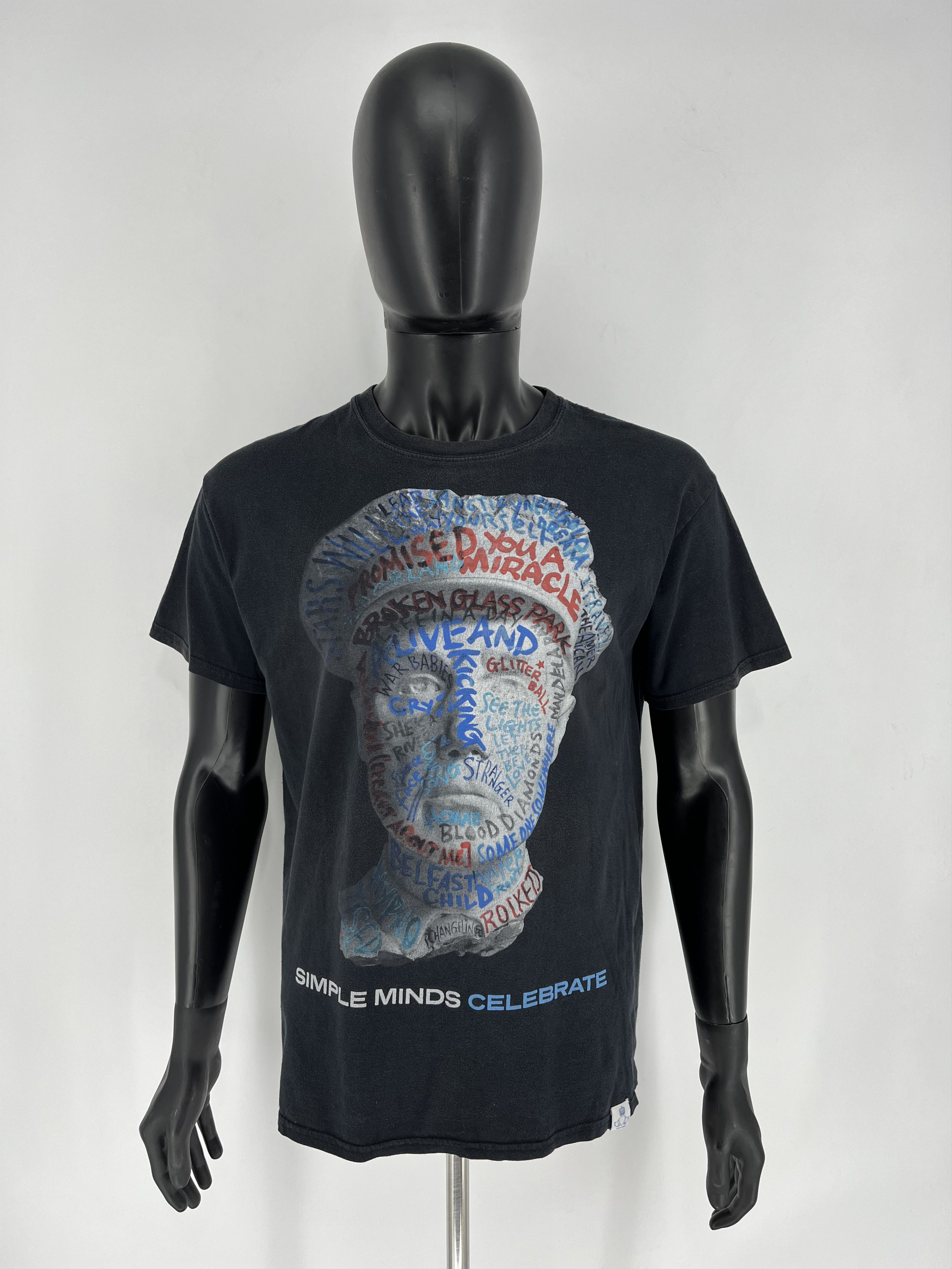 Band Tees × Vintage SIMPLE MINDS OFFICIAL USA TOUR GREY T-SHIRT " CELEBRATE 2013 Size US L / EU 52-54 / 3 - 2 Thumbnail