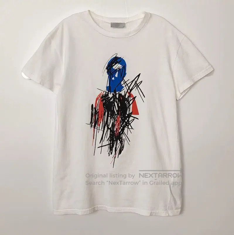 Dior Dior White Graphic Cotton T-Shirt for Men . Size US XXS / EU 40 - 1 Thumbnail