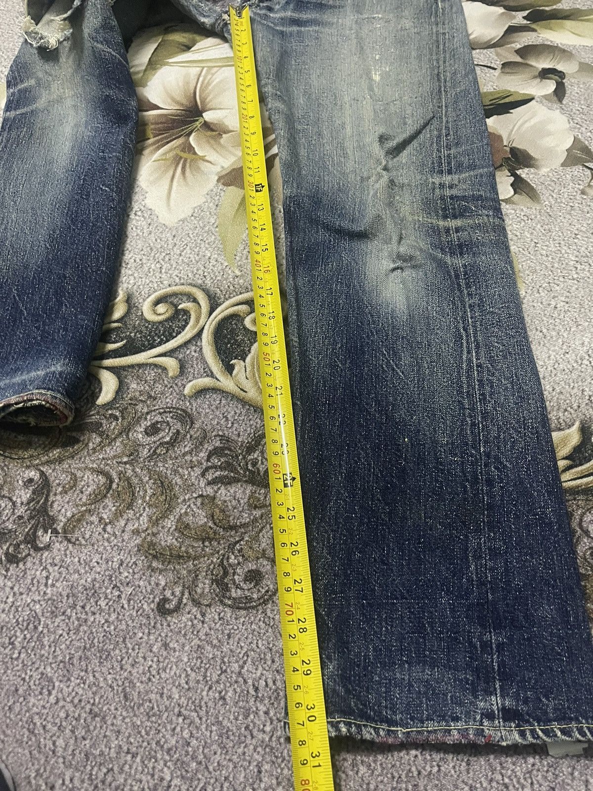 Japanese Brand Kapital Jeans Distressed Selvedge Size US 32 / EU 48 - 15 Thumbnail
