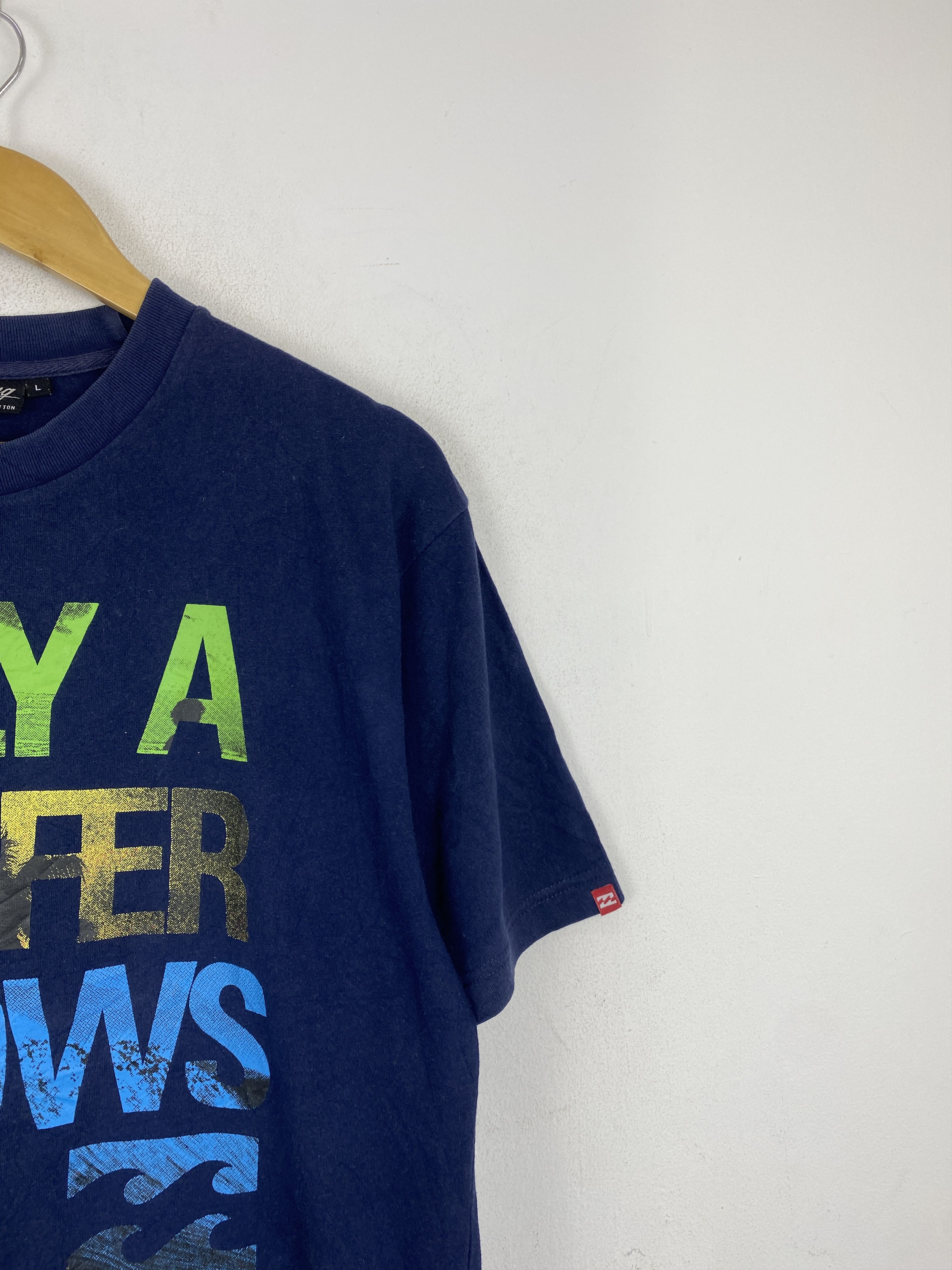 Billabong Vintage Billabong Surfing Wording Tee TA0556 Size US L / EU 52-54 / 3 - 7 Thumbnail