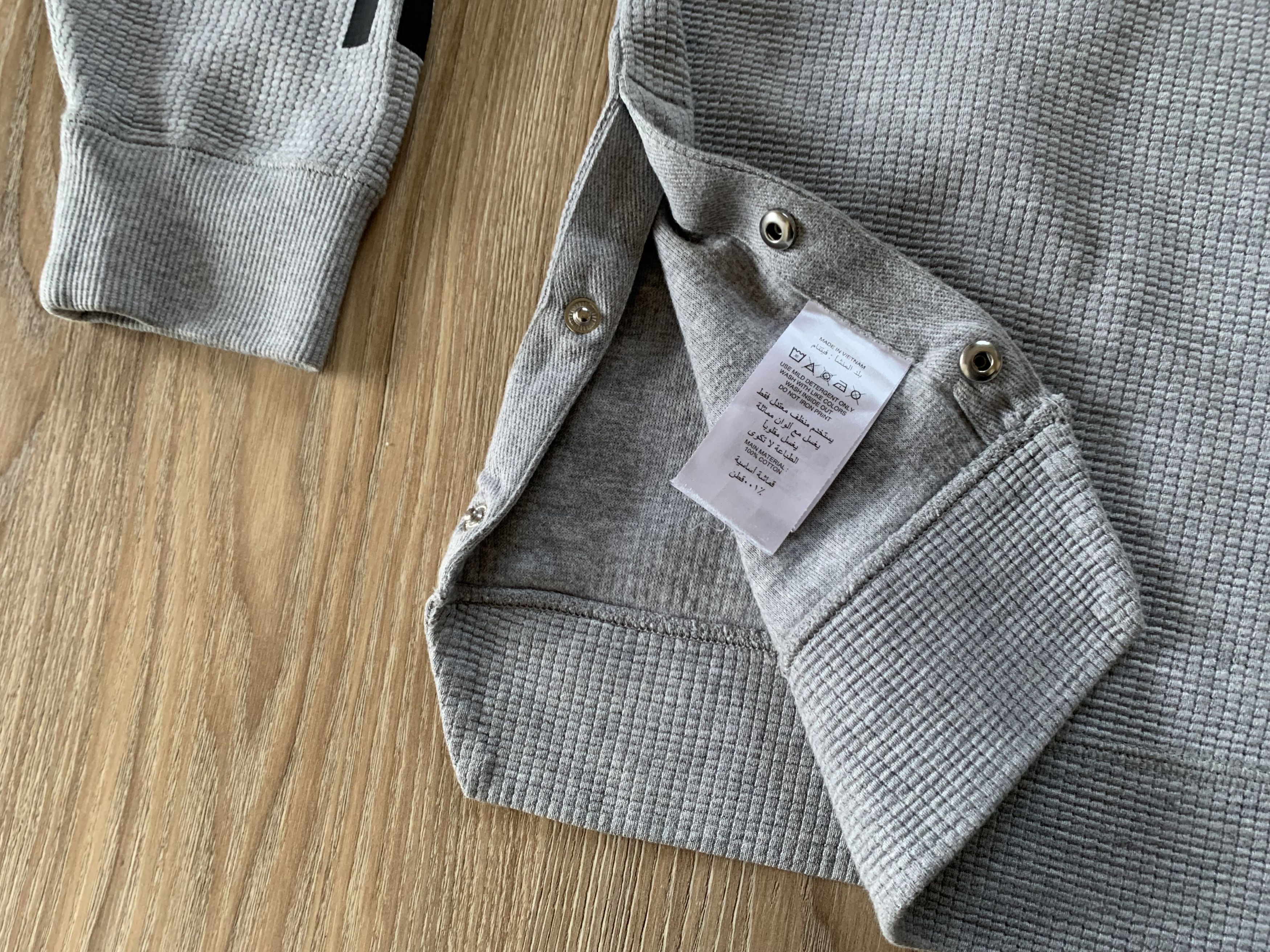 Adidas Adidas Cotton Grey Sweatshirt Anorak Size US L / EU 52-54 / 3 - 6 Thumbnail