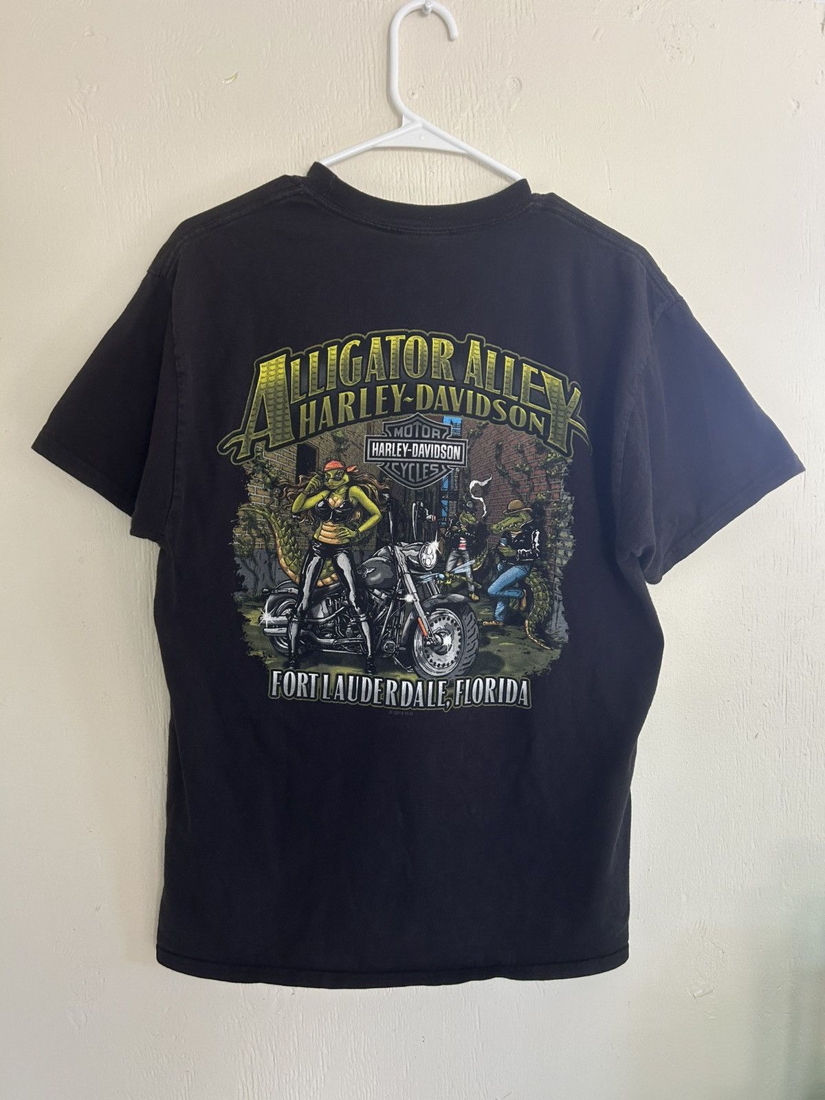 Harley Davidson Harley Davison Alligator Alley Gator Graphic Tshirt Size US M / EU 48-50 / 2 - 2 Thumbnail