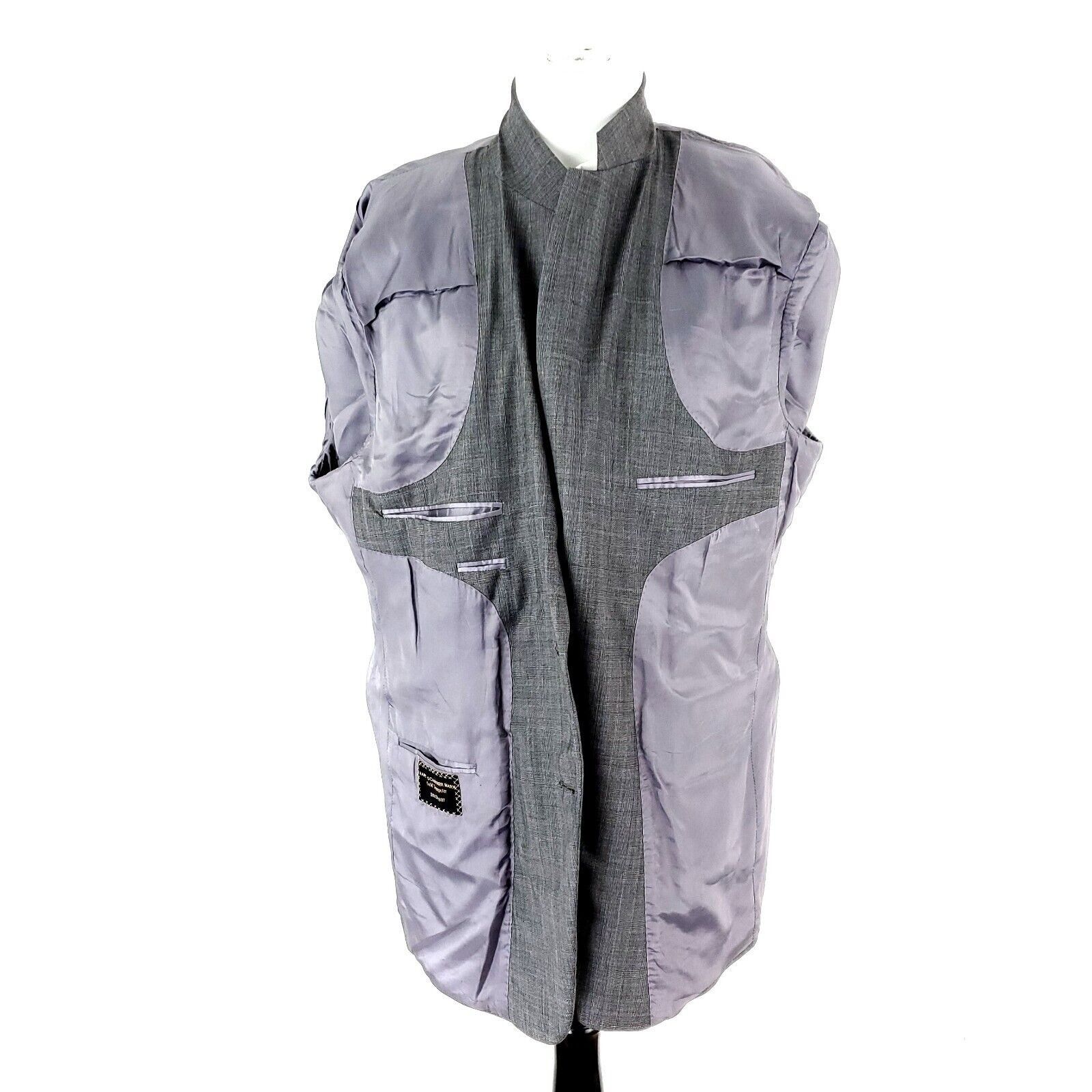 Hart Schaffner Marx Hart Schaffner Marx Gold Trumpeter Wool 2 Button Blazer 44L Size 44L - 9 Thumbnail