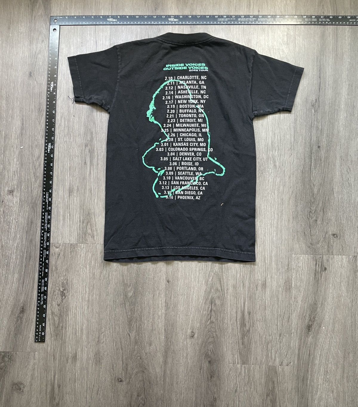 Band Tees Y2K K.Flay “Inside-Outside Voices 2022 Tour” T-Shirt (Sz. S) Size US S / EU 44-46 / 1 - 4 Thumbnail
