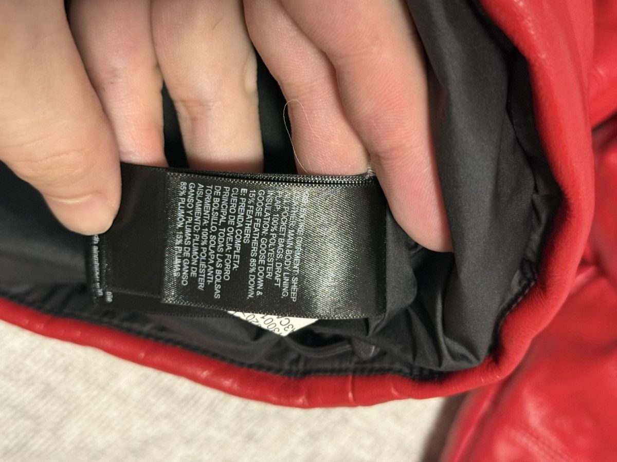 Supreme × The North Face Supreme tnf the north face leather nuptse jacket red Size US XL / EU 56 / 4 - 7 Thumbnail